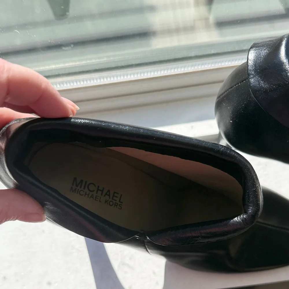 Michael Kors Black Heeled Boots - Picture 2 of 9